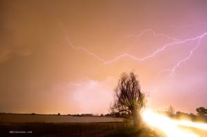 North Boulder County Colorado Lightning Strike