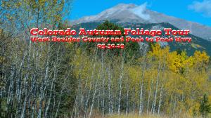 COLORADO FALL FOLIAGE Tour West Boulder County and Peak to Peak Hwy